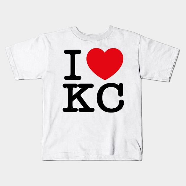 i heart KC Kids T-Shirt by jefvr